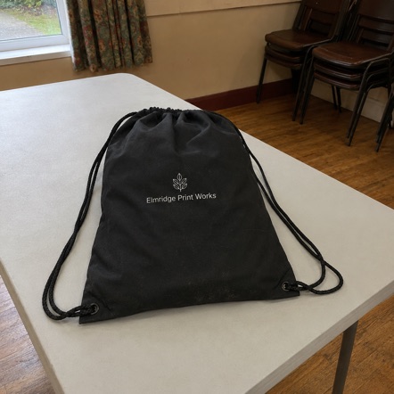 Branded drawstring backpacks with logo