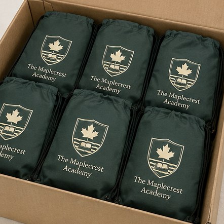 Customized drawstring backpacks for races and tournaments