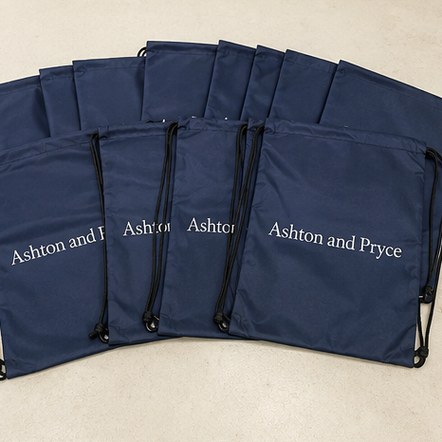 Customized drawstring backpacks for schools and academies
