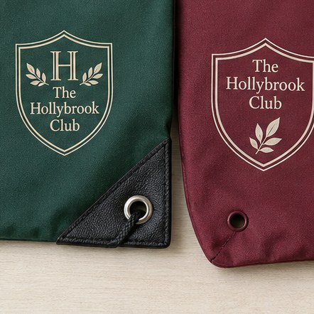 Full-Print Drawstring Backpacks with custom branding