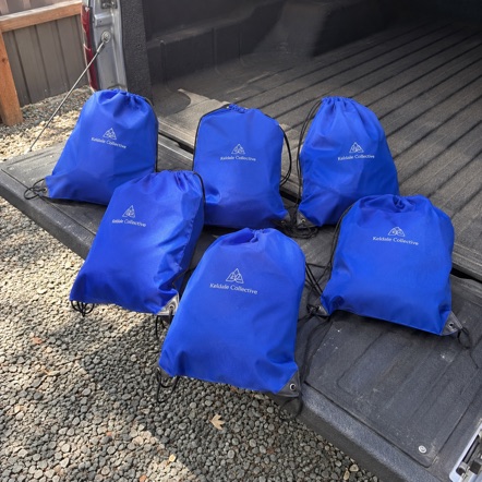 Promotional custom drawstring backpacks with company logo